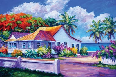 The House Before Fin by John Clark canvas print