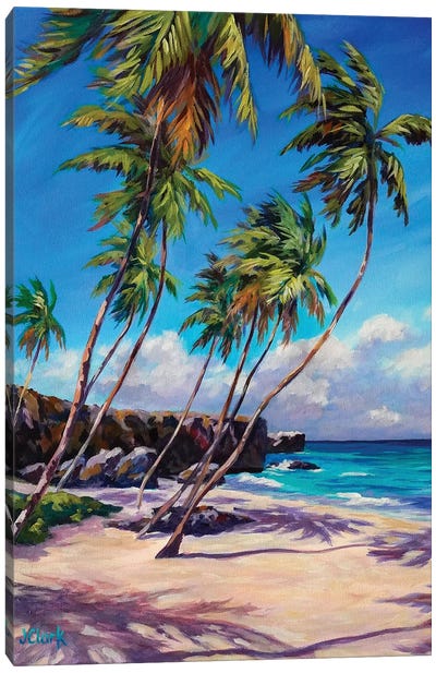 Bottom Bay Beach - Barbados Canvas Art Print - Caribbean Art