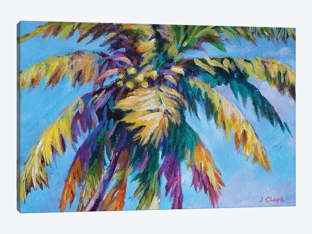 Island Palm by John Clark 1-piece Canvas Art