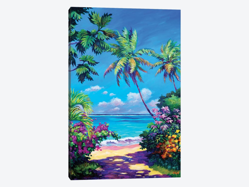 Ocean View With Breadfruit Tree by John Clark 1-piece Canvas Artwork