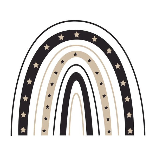 Rainbows: Boho Rainbow XXVII by Art Mirano