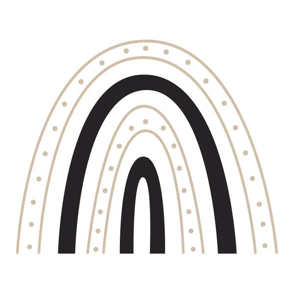 Minimalist Bohemian Decor: Boho Rainbow XXIX by Art Mirano