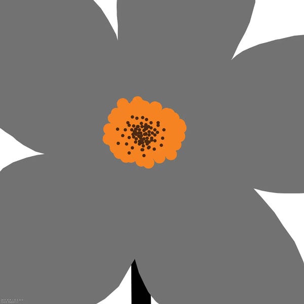 Art Mirano: Gray Flower by Art Mirano
