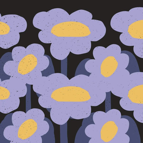 Dopamine Decor: Minimalist Red Flowers III by Art Mirano