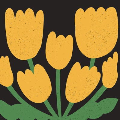 Minimalist Red Flowers IV by Art Mirano multi panel art