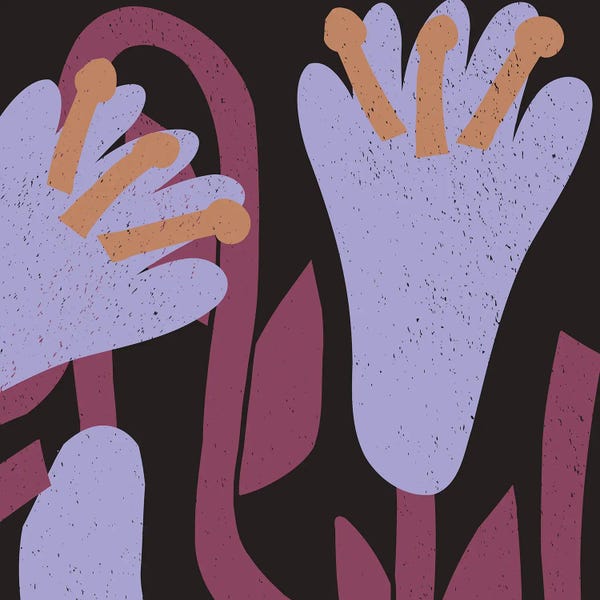 Minimalist Red Flowers VII