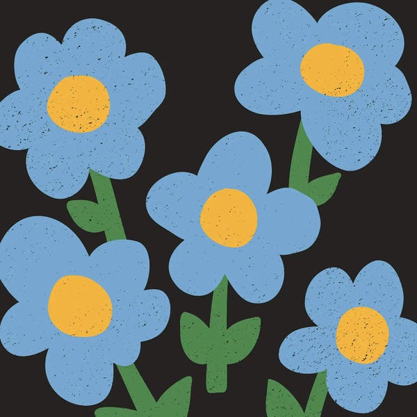 Dopamine Decor: Minimalist Flowers XV by Art Mirano