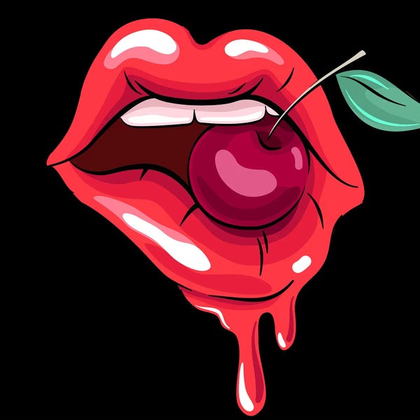 Art Mirano: Cherry And Lips by Art Mirano