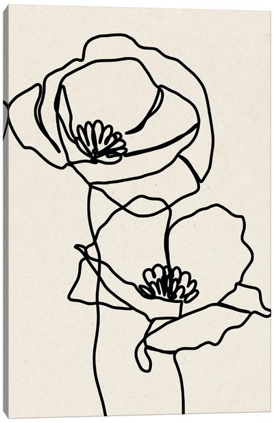 Tapfus H5-LI Canvas Art Print - Minimalist Flowers
