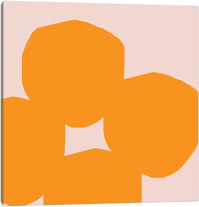 Kessi Canvas Art Print - Orange