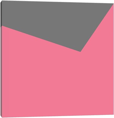 Mirra Gray Pink Canvas Art Print - Purple Abstract Art