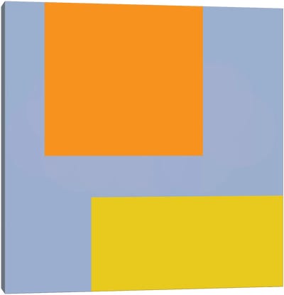 Orange Blue Yellow Canvas Art Print - Art Mirano