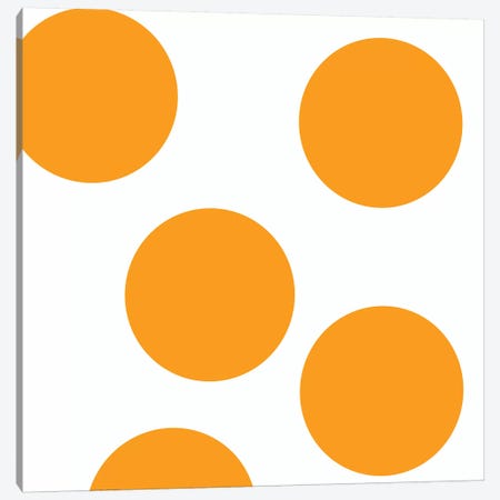 Orange Circles Canvas Print #ARM157} by Art Mirano Canvas Wall Art