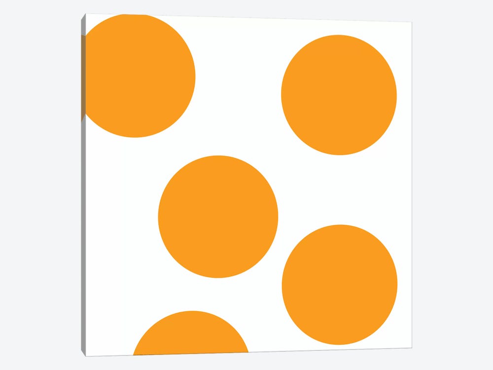 Orange Circles by Art Mirano 1-piece Art Print