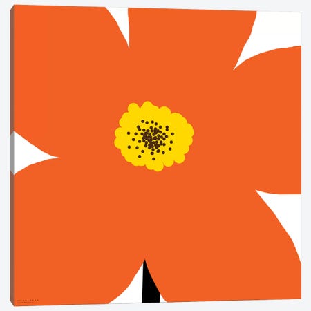 Orange Flower Canvas Print #ARM159} by Art Mirano Canvas Print