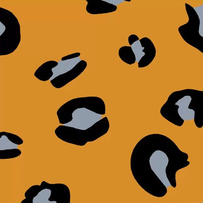 Orange Leopard by Art Mirano multi panel art