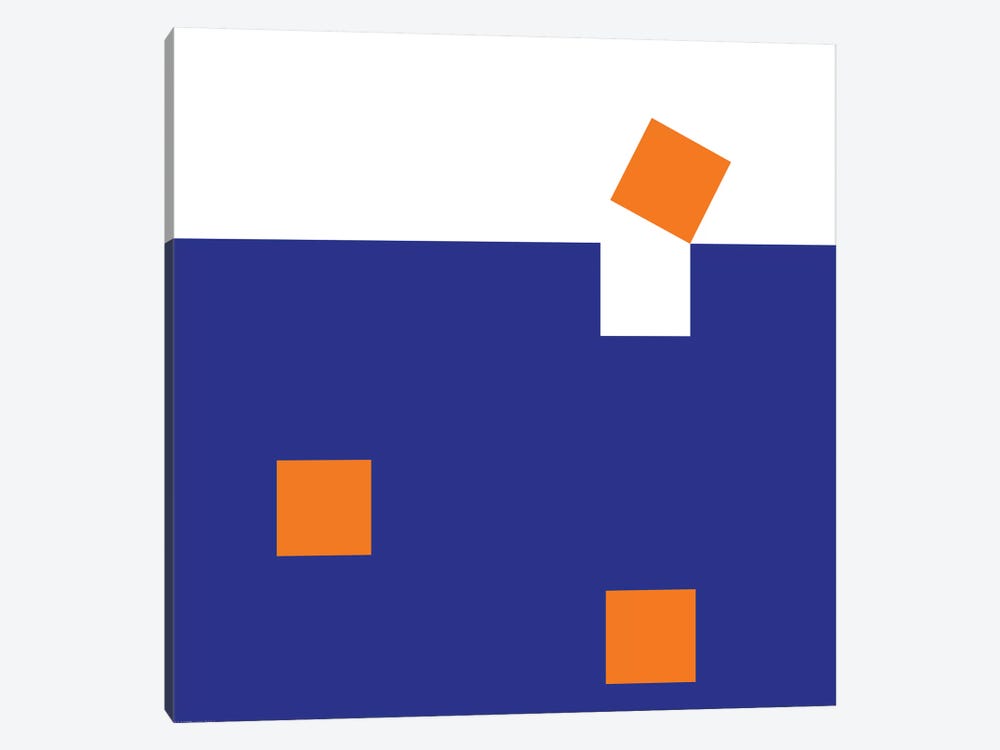 Orange Squares by Art Mirano 1-piece Art Print