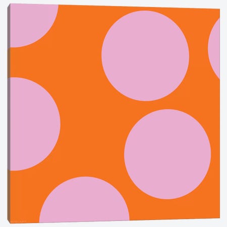 Pink Circles Canvas Print #ARM168} by Art Mirano Canvas Wall Art