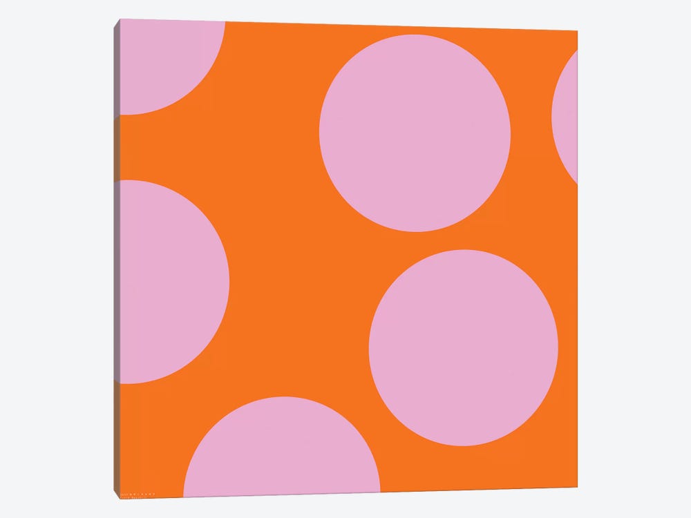 Pink Circles by Art Mirano 1-piece Canvas Art Print