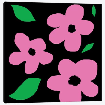 Pink Flowers Canvas Print #ARM171} by Art Mirano Art Print