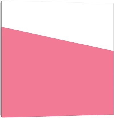Pink Fragment Canvas Art Print - Purple Abstract Art