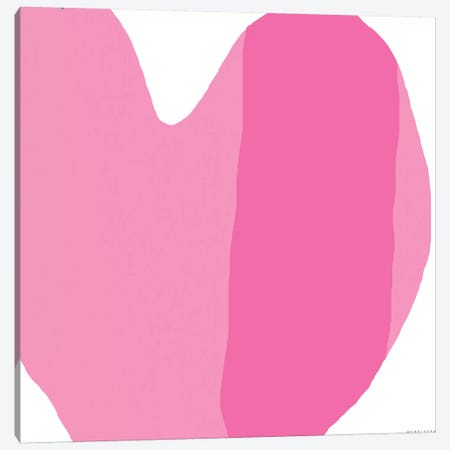 Pink Heart Canvas Print #ARM173} by Art Mirano Canvas Art Print