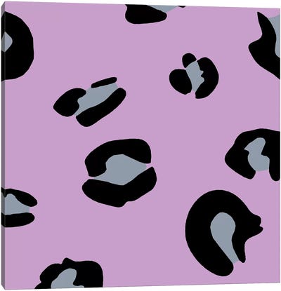 Pink Leopard Canvas Art Print - Animal Patterns
