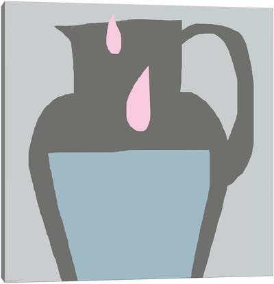 Pink Milk Canvas Art Print - Kitchen Equipment & Utensil Art