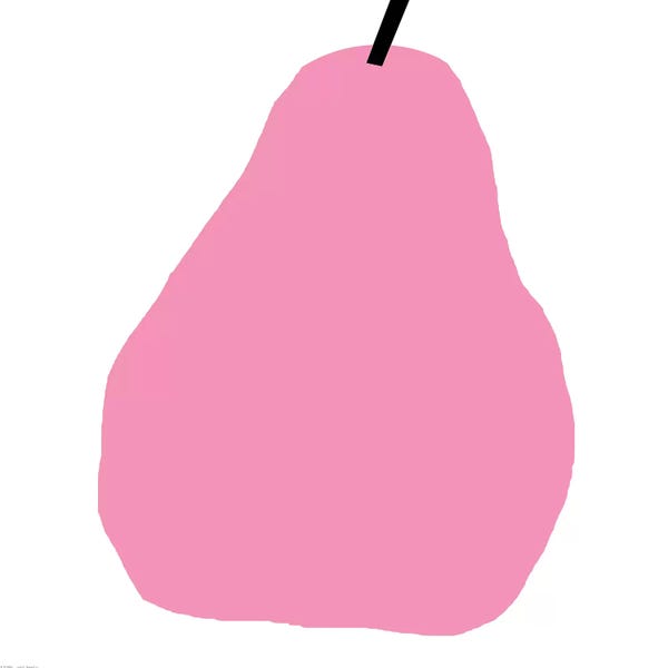 Art Mirano: Pink Pear by Art Mirano