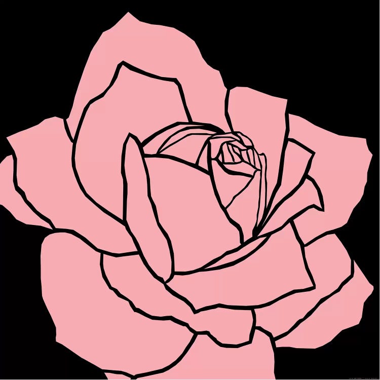 Pink Rose by Art Mirano wall art