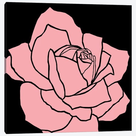 Pink Rose Canvas Print #ARM180} by Art Mirano Canvas Art