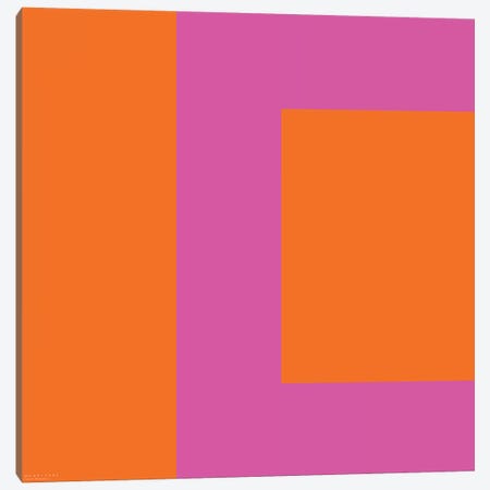 Pink Square Canvas Print #ARM181} by Art Mirano Canvas Art