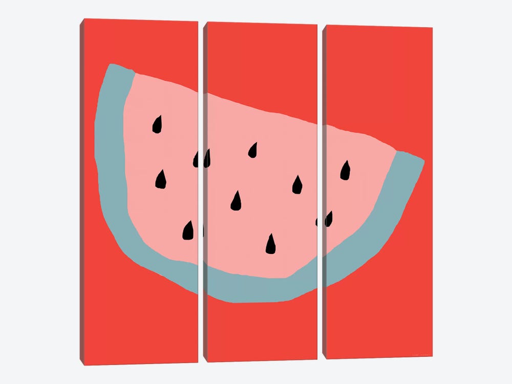 Pink Watermelon by Art Mirano 3-piece Canvas Art Print