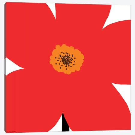 Red Flower Canvas Print #ARM189} by Art Mirano Canvas Art