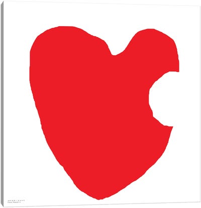 Red Heart Canvas Art Print - Art Mirano