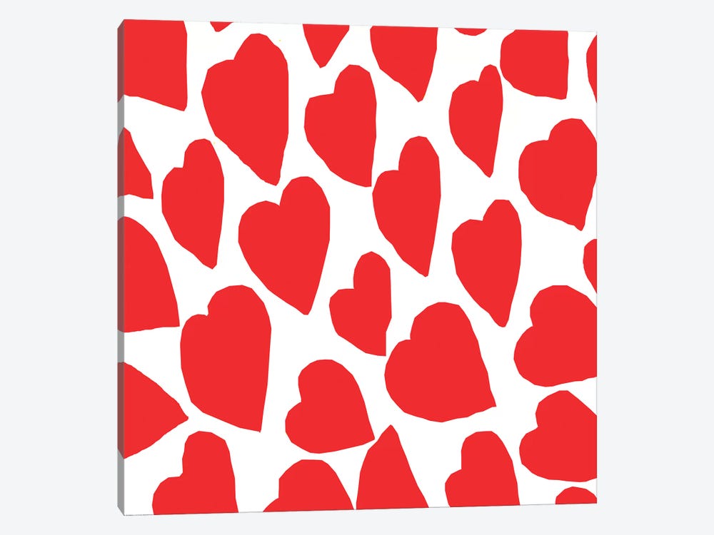 Red Hearts by Art Mirano 1-piece Canvas Artwork
