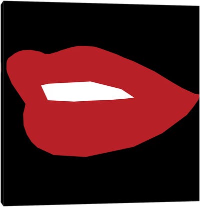 Red Lip Canvas Art Print - Lips Art
