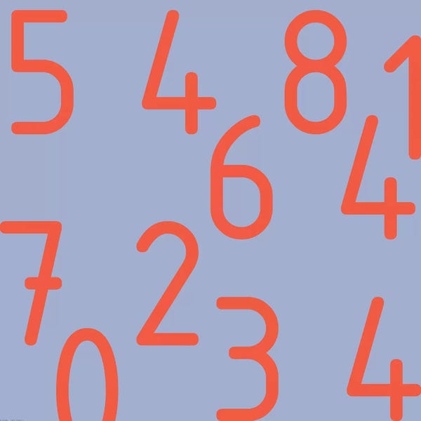 Mathematics: Red Numbers by Art Mirano