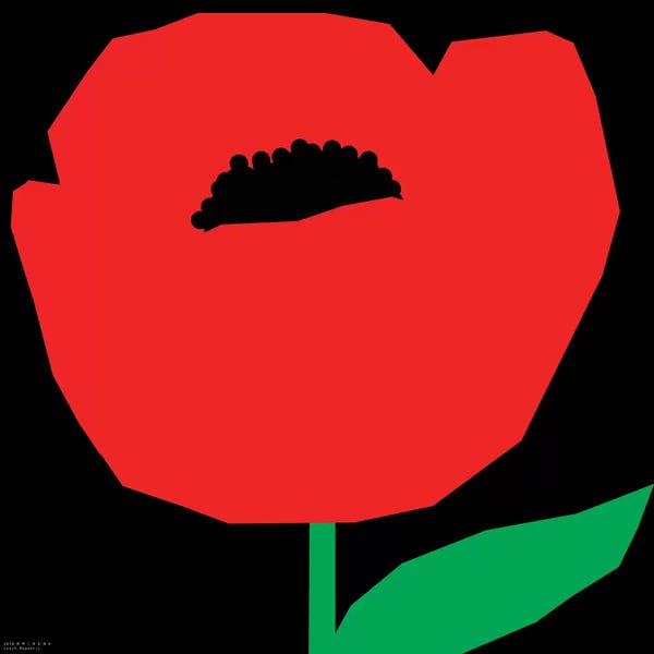 Tulips: Red Poppy by Art Mirano