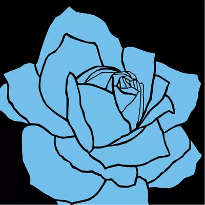 Rose Blue Ida by Art Mirano canvas print