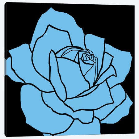 Rose Blue Ida Canvas Print #ARM202} by Art Mirano Canvas Art Print