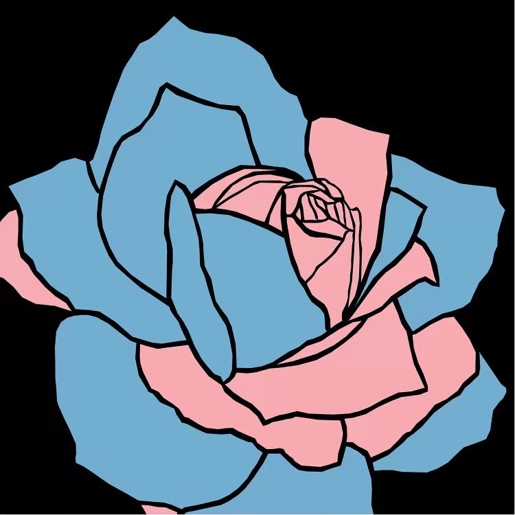 Rose Pink Blue