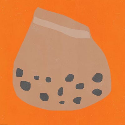 The Orange Bag by Art Mirano multi panel art