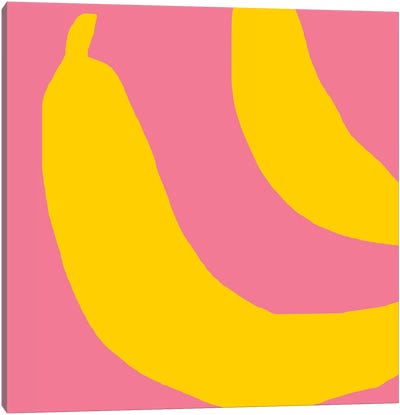 Bananas Canvas Art Print - Pop Art for Kitchen