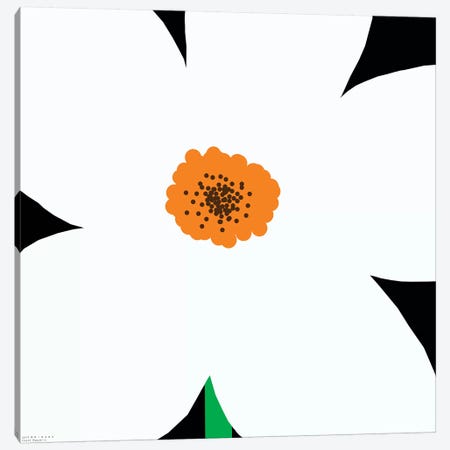 White Flower Canvas Print #ARM266} by Art Mirano Canvas Artwork