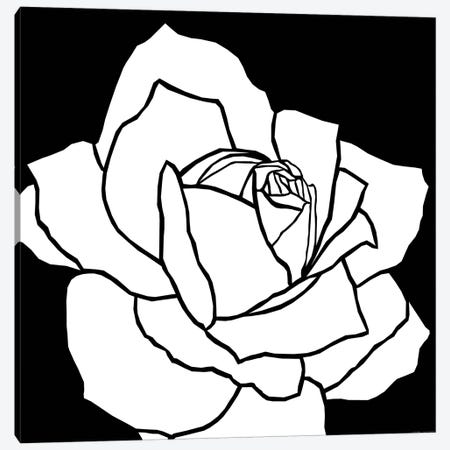 White Rose Canvas Print #ARM270} by Art Mirano Canvas Artwork