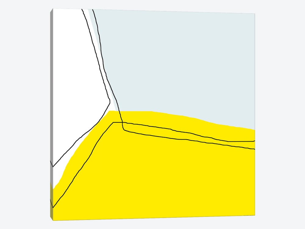 Yellow Corner by Art Mirano 1-piece Canvas Art Print