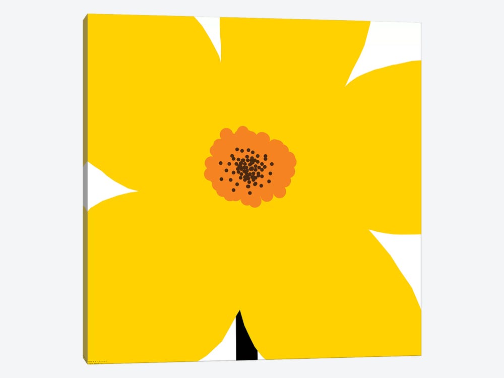 Yellow Flower by Art Mirano 1-piece Canvas Print