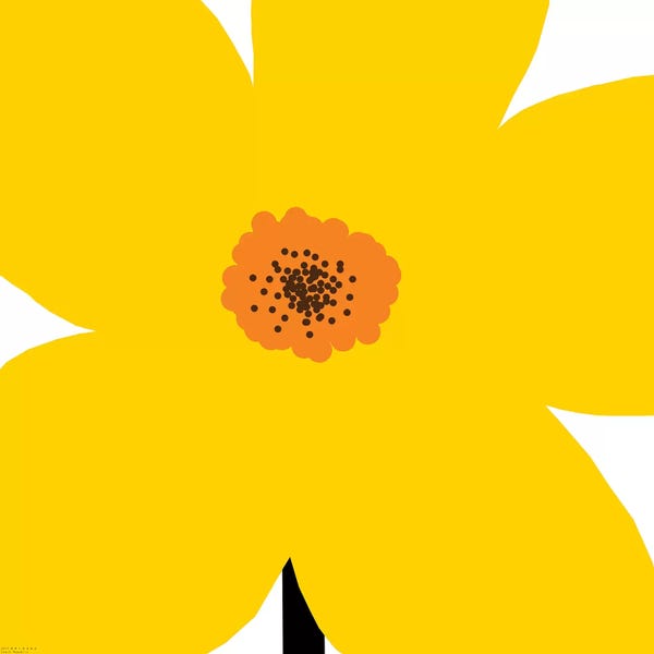 Art Mirano: Yellow Flower by Art Mirano