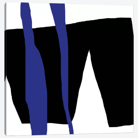 Black And Blue Canvas Print #ARM27} by Art Mirano Canvas Art Print